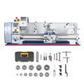 1.5‘’ Spindle Bore Metal Lathe Machine 10'' x 30'' High Precision Brushless Motor Benchtop 0-2000 RPM  Variable Speed Metal Working Machine