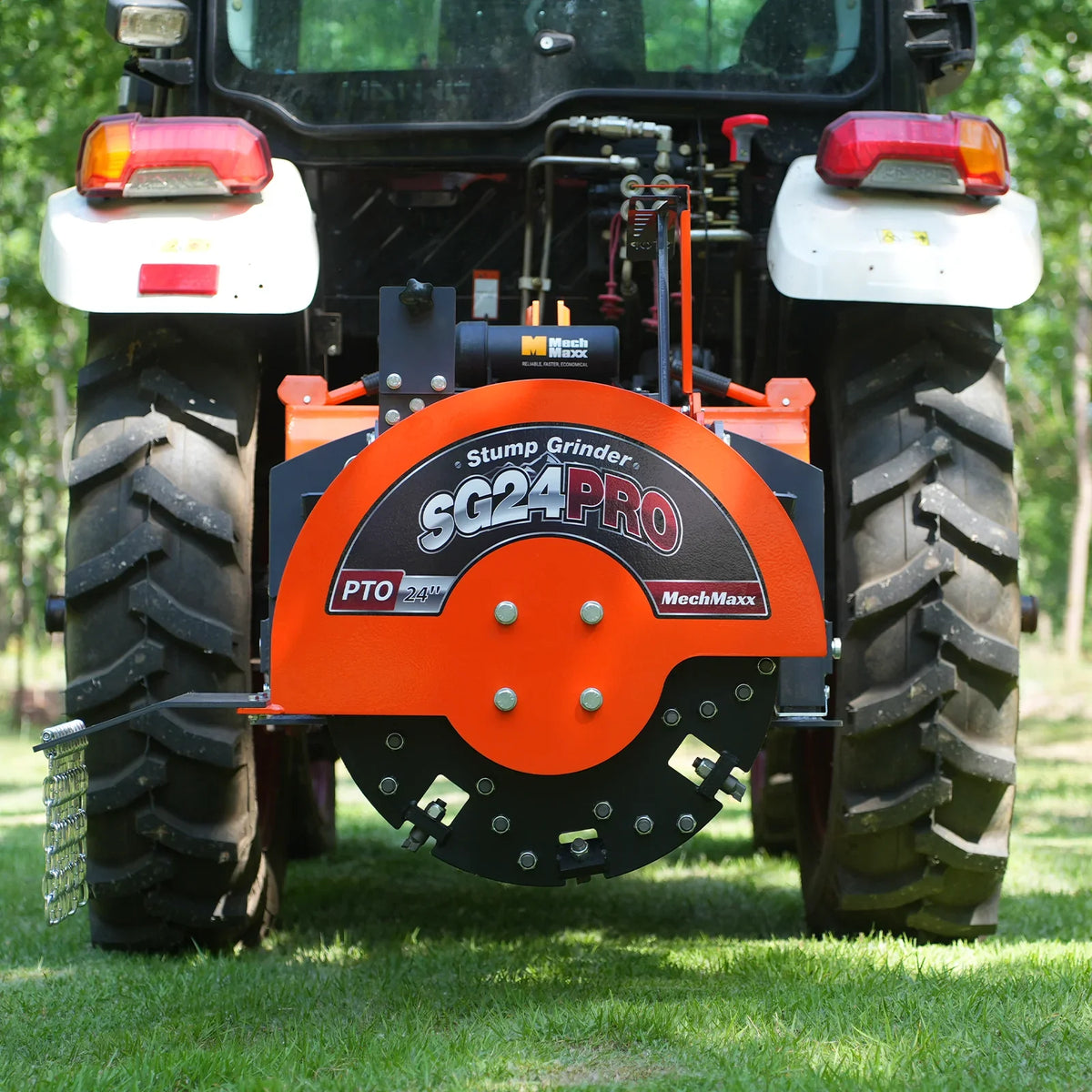 3-Point PTO Stump Grinder & Wood Chipper Bundle; SG24PRO; BX42S; Orange
