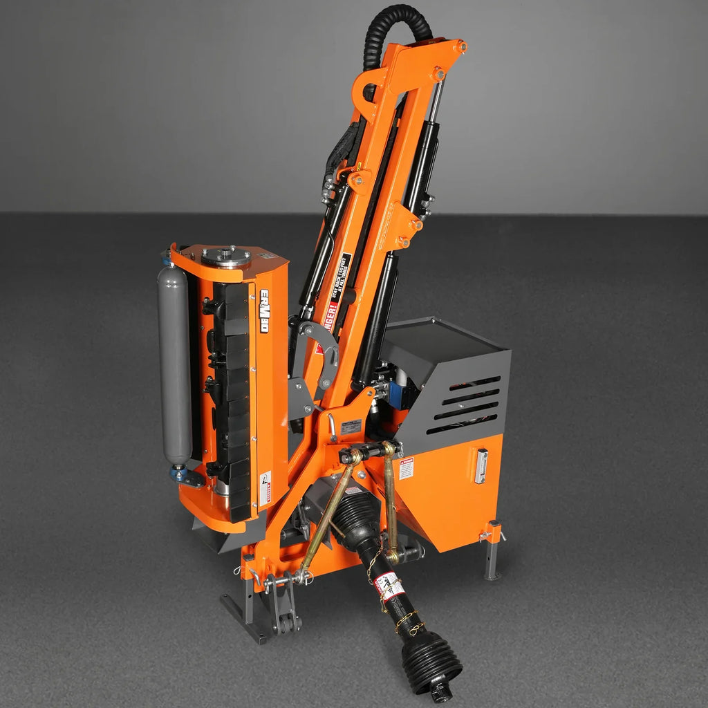 31.5" Remote Control Operation, Maximum Reach 11'2", 3-Point Boom Mower, 20-55HP, ERM80
