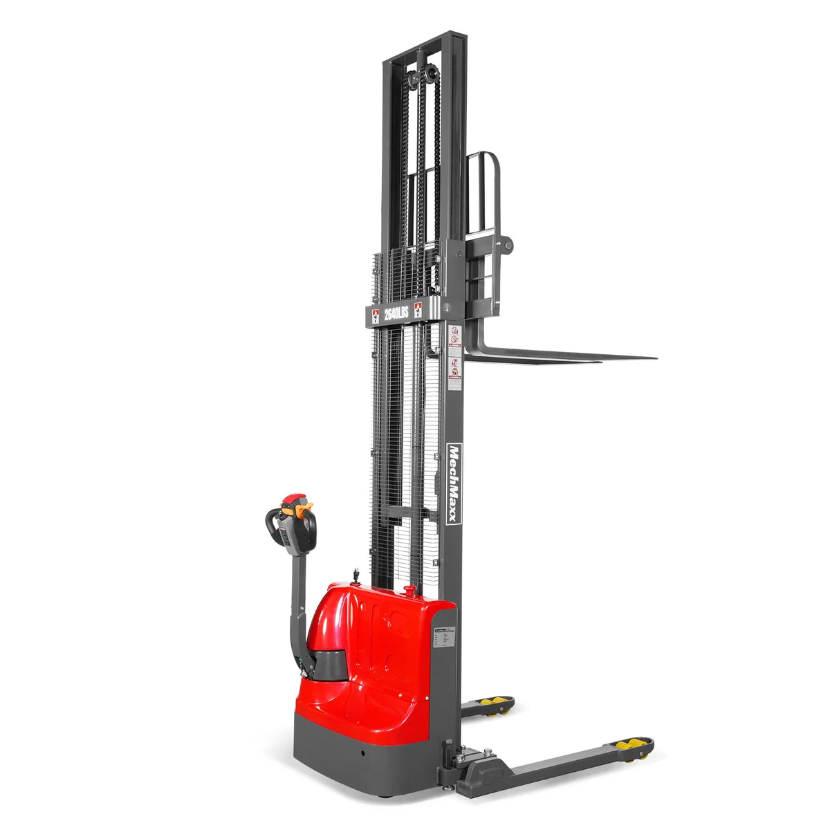 2640lbs Electric Straddle Stacker, 138" Lift,  Adjustable Legs & Forks,  F26-138SLA