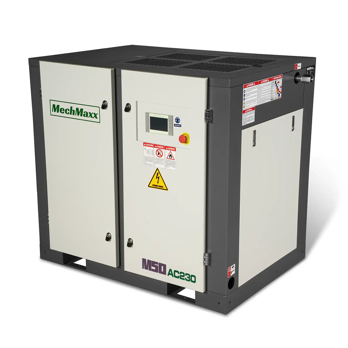 50HP Rotary Screw Air Compressor - 220 CFM,  116 PSI,  230V 3-Phase | Industrial-Grade
