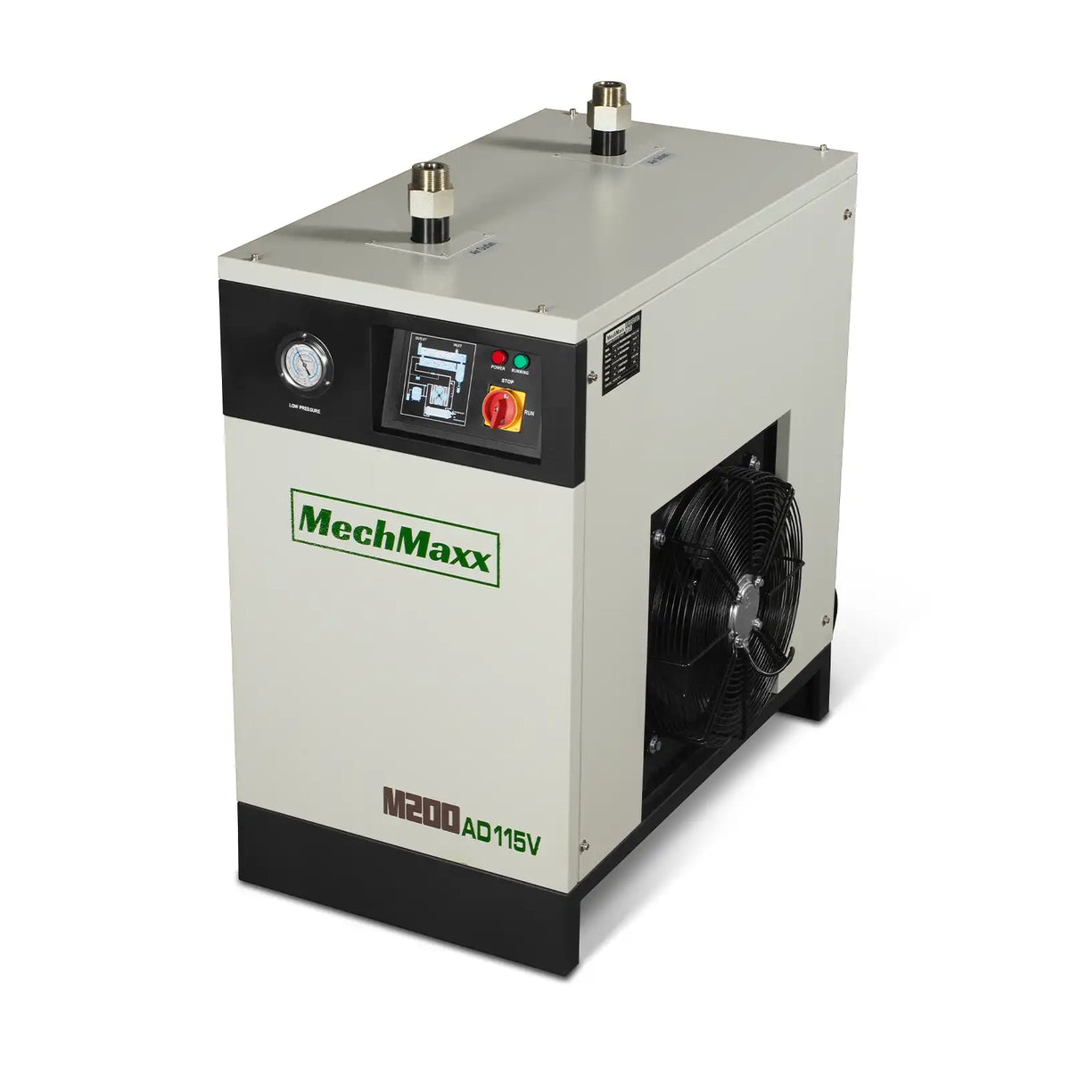 High Inlet Refrigerated Air Dryer 196 CFM, Max 176°F Inlet Temperature Compressed Air Dryer, 120V 1.2KW, 35.6°F Dew Point, Max 145 PSI, Dual Electronic & Manual Drain, Intelligent Control