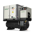20HP Combined Rotary Screw Air Compressor with Dryer & 105-Gal ASME Tank | 78 CFM,  116 PSI,  460V 3-Phase - Industrial Grade