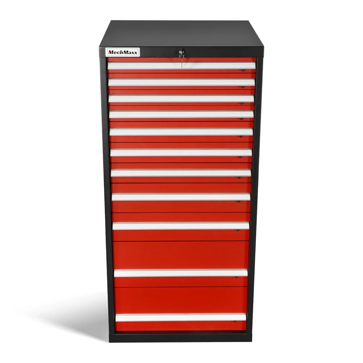 Heavy Duty Modular Drawer Cabinet - 11 Drawer,  59" H x 28.5" W x 28.5" D Tool Storage Organizer,  Steel Construction