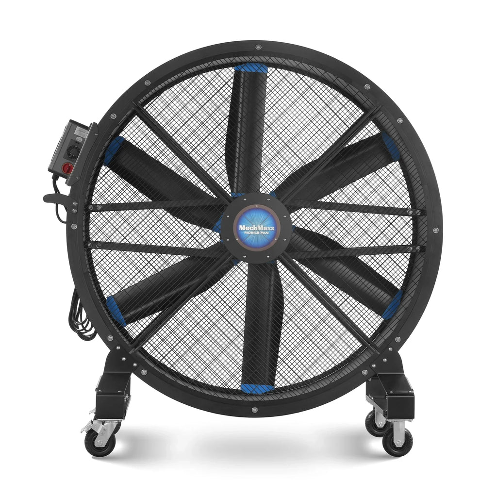 59" Portable Industrial Fan with Variable High-Efficiency PMSM Motor,Mobile High Volume Floor Fan for Warehouse,Workshop & Gym