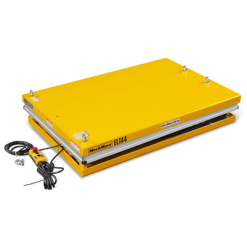 4400lbs Capacity Stationary Powered Hydraulic Lift Table,  51.2" x 33.5" Platform,  41.3" Lift Height,  UL Certified Motor,  ELT44