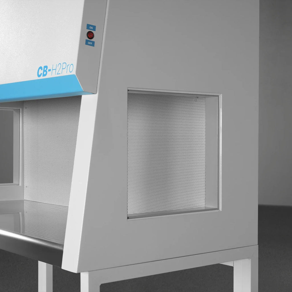 57.5″ Wide CB-H2Pro Horizontal Laminar Flow Clean Bench with HEPA Filtration & UV Sterilization | ISO Class 5