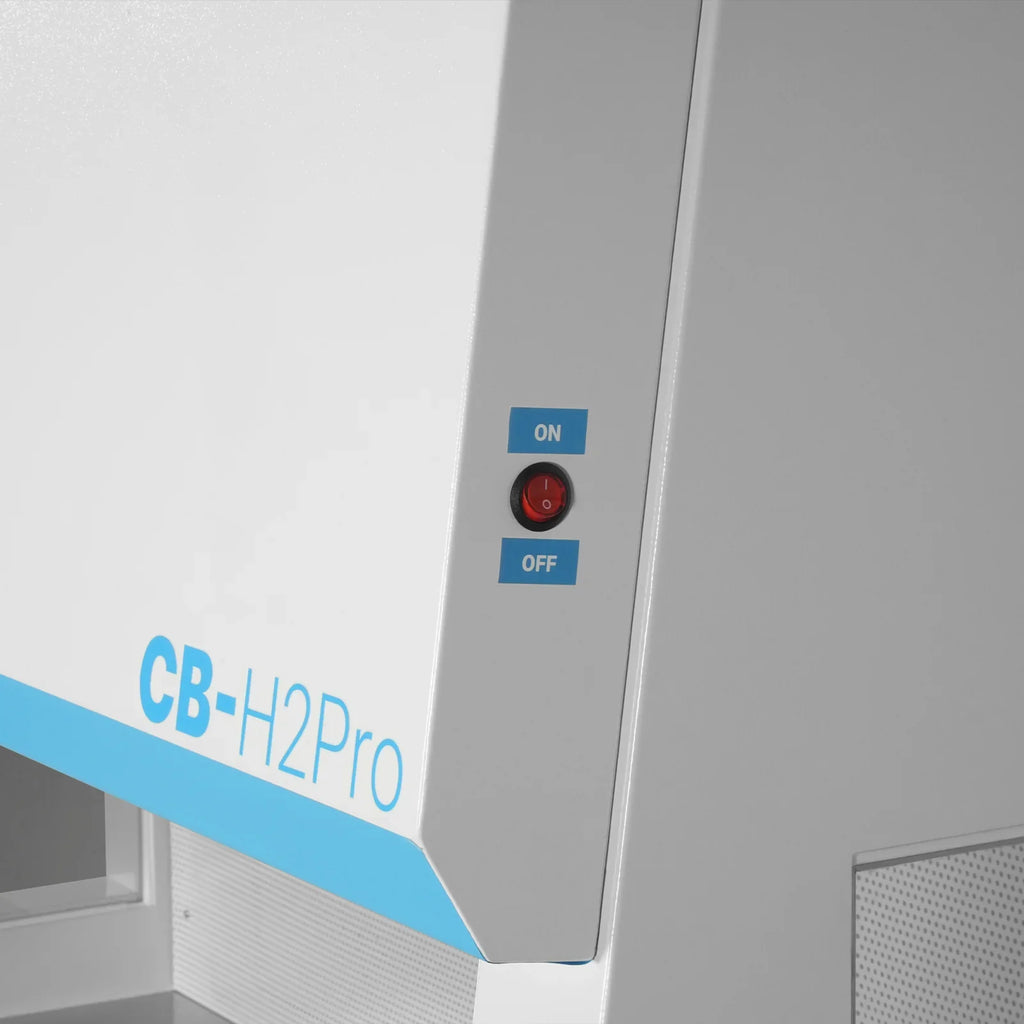 57.5″ Wide CB-H2Pro Horizontal Laminar Flow Clean Bench with HEPA Filtration & UV Sterilization | ISO Class 5