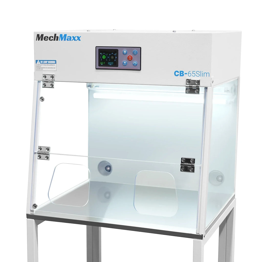 26" Wide CB-65Slim Desktop Vertical Laminar Flow Clean Bench with HEPA Filtration & UV Sterilization | ISO Class 5
