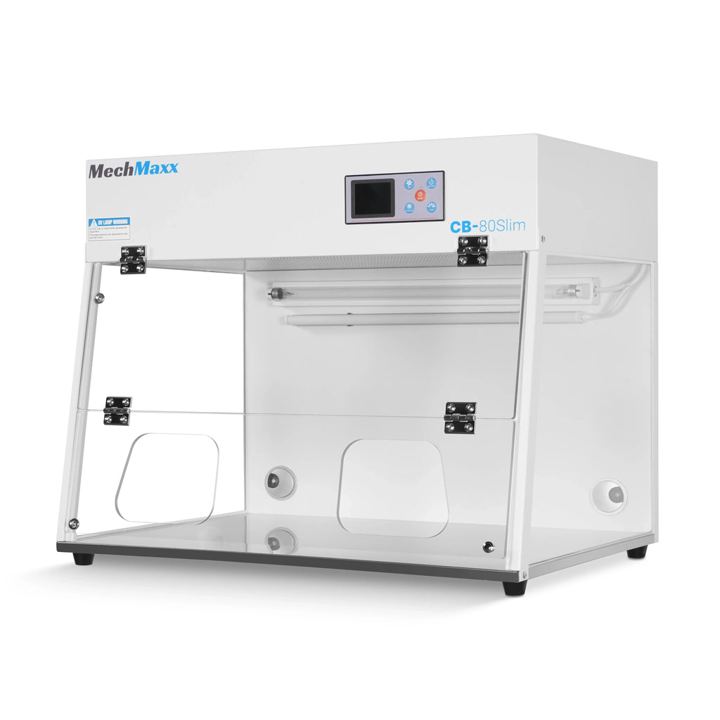 31.9" Wide CB-80Slim Desktop Vertical Laminar Flow Clean Bench with HEPA Filtration & UV Sterilization | ISO Class 5