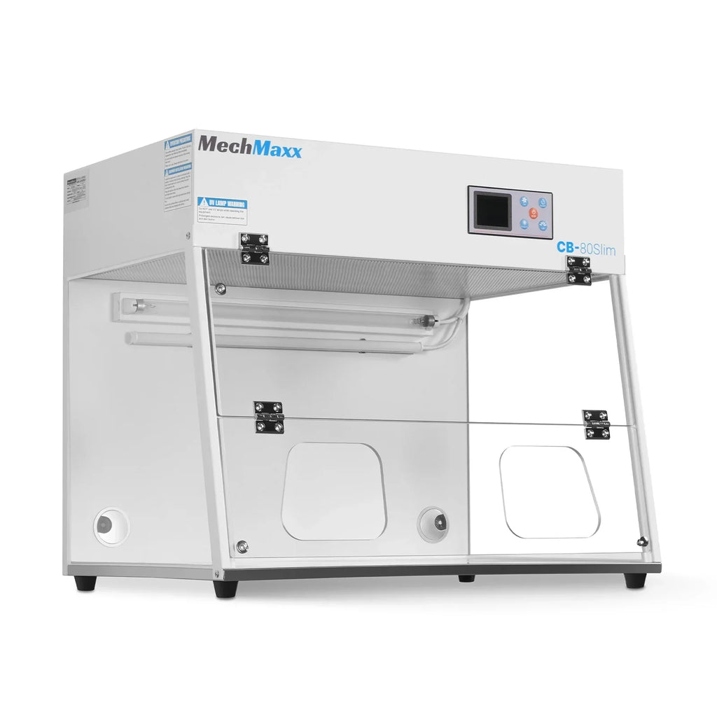 31.9" Wide CB-80Slim Desktop Vertical Laminar Flow Clean Bench with HEPA Filtration & UV Sterilization | ISO Class 5