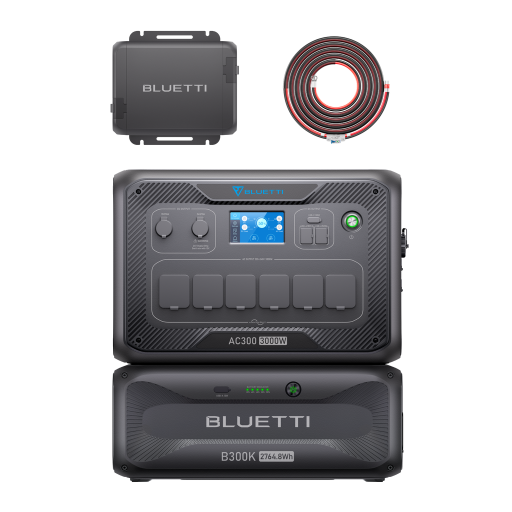 BLUETTI AC300 + B300K Home Battery Backup | 3,000W 2,764.8Wh