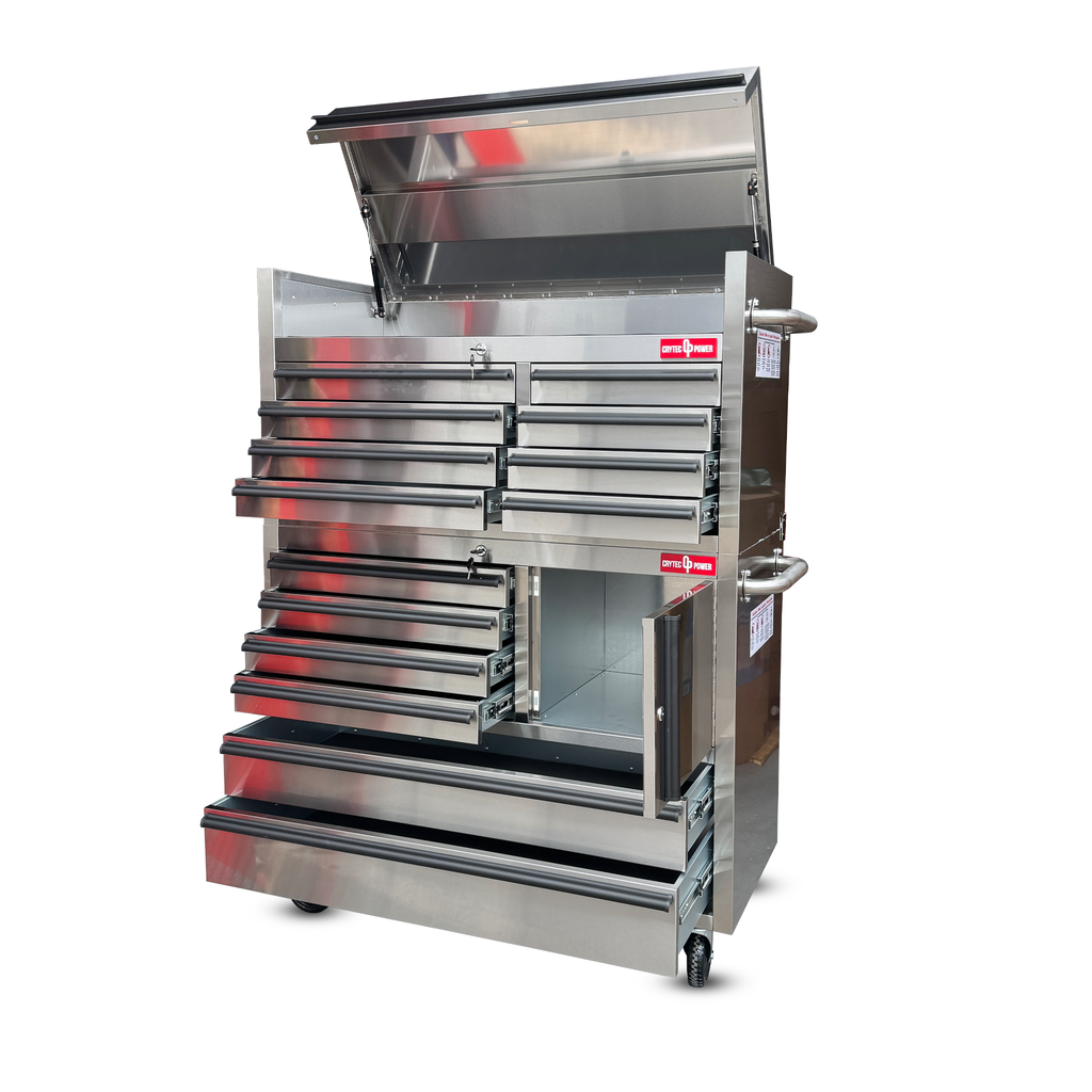 *COLLECTION ONLY* 41" Stainless Steel | 14 Drawer | Tool Cabinet