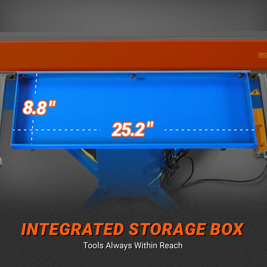 48'' Industrial Magnetic Pan and BOX Heavy Duty Sheet Metal Brake 20 Gauge Capacity Shear Press Brake,  MSMB1250E