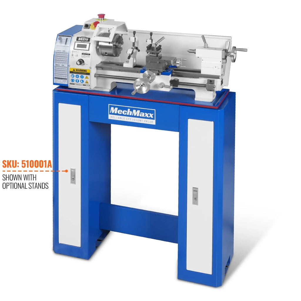 1.5‘’ Spindle Bore Metal Lathe Machine 8'' x 16'' High Precision Brushless Motor Mini 1.5HP Benchtop 0-2500 RPM Variable Speed Metal Working Machine