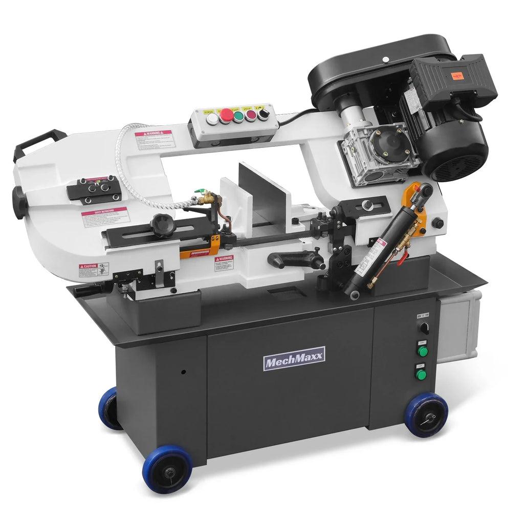 7" x 12" Metal Band Saw, 1.5 HP 115V/230V Dual Voltage 4-Speed Horizontal Vertical Bandsaw with Hydraulic Downfeed, Coolant System & Adjustable Angle Cutting for Steel, Aluminum, Pipe & Structural Metal BS-712N