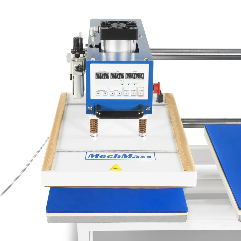 16x24 Inch Commercial Pneumatic Dual Platen Heat Press - Auto Lift Digital Sublimation Transfer Machine with AIRTAC Pneumatic Parts & Adjustable Pressure (110V 2.2HP)