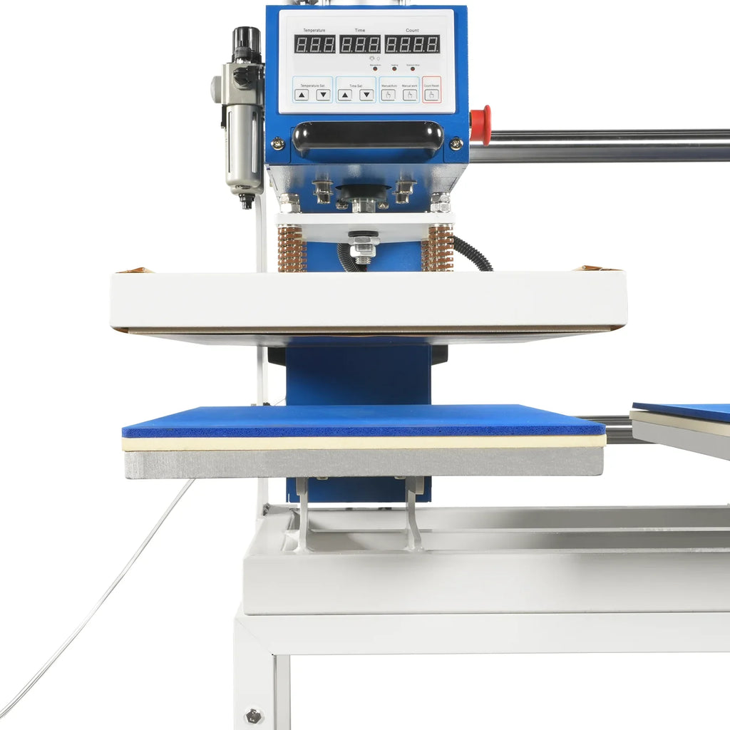 16x24 Inch Commercial Pneumatic Dual Platen Heat Press - Auto Lift Digital Sublimation Transfer Machine with AIRTAC Pneumatic Parts & Adjustable Pressure (110V 2.2HP)