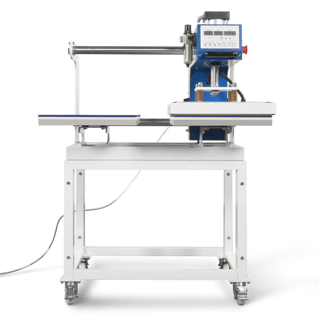 16x24 Inch Commercial Pneumatic Dual Platen Heat Press - Auto Lift Digital Sublimation Transfer Machine with AIRTAC Pneumatic Parts & Adjustable Pressure (110V 2.2HP)