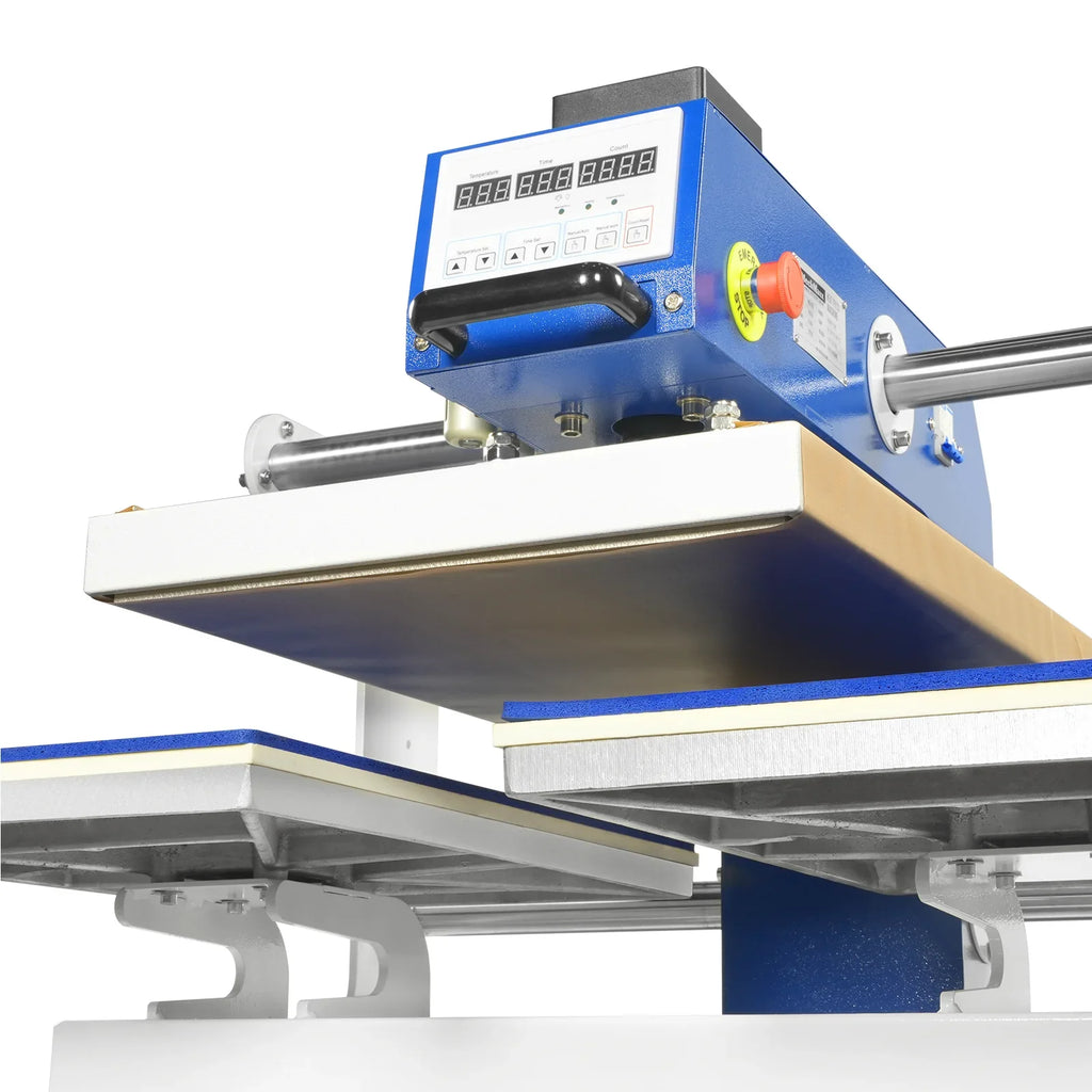 16x24 Inch Commercial Pneumatic Dual Platen Heat Press - Auto Lift Digital Sublimation Transfer Machine with AIRTAC Pneumatic Parts & Adjustable Pressure (110V 2.2HP)