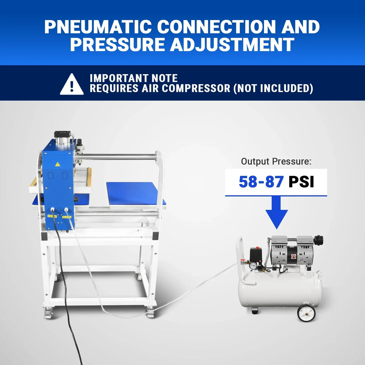 16x24 Inch Commercial Pneumatic Dual Platen Heat Press - Infrared Positioning Auto Lift Sublimation Transfer Machine Digital LCD Control (110V 2.2HP)