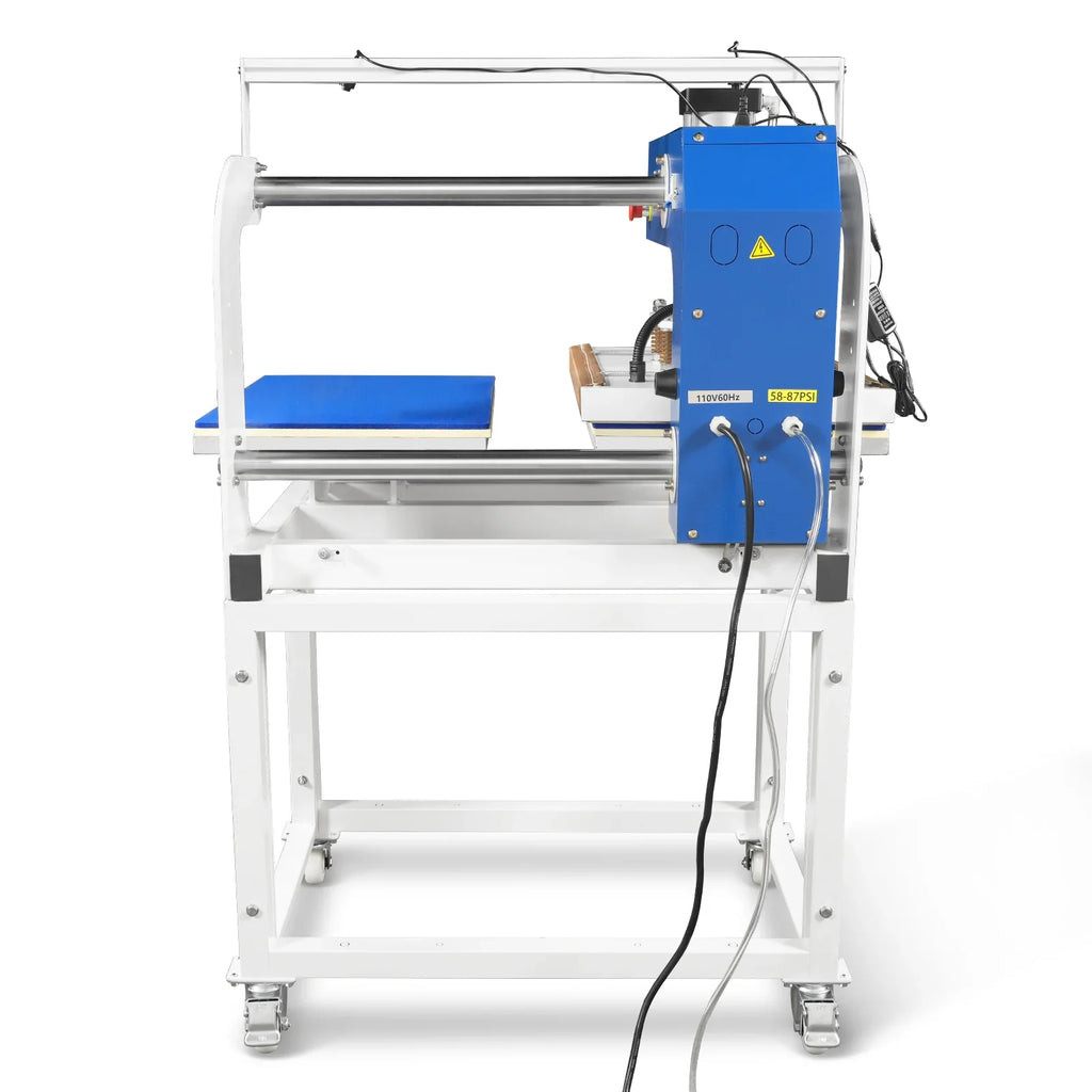 16x24 Inch Commercial Pneumatic Dual Platen Heat Press - Infrared Positioning Auto Lift Sublimation Transfer Machine with Full Touch LCD Screen  (110V 2.2HP)