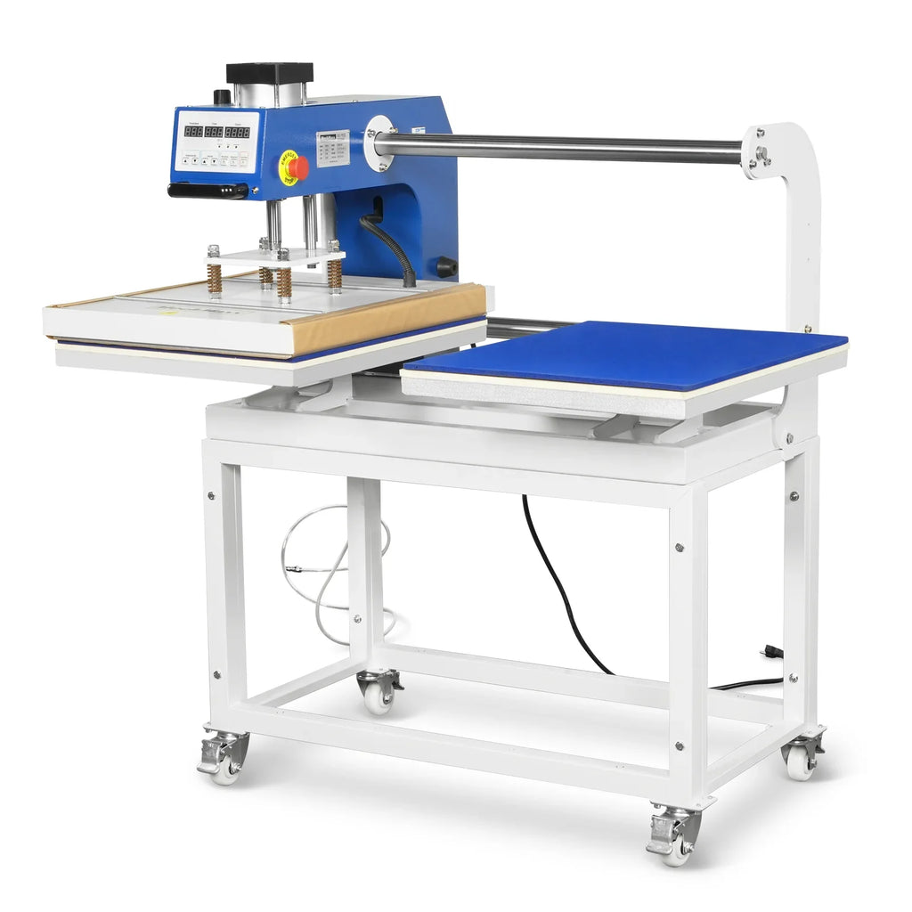 20x24 Inch (50x60cm) Commercial Pneumatic Dual Platen Heat Press Auto Lift Sublimation Transfer Machine with AIRTAC Pneumatic Components (110V 4HP)
