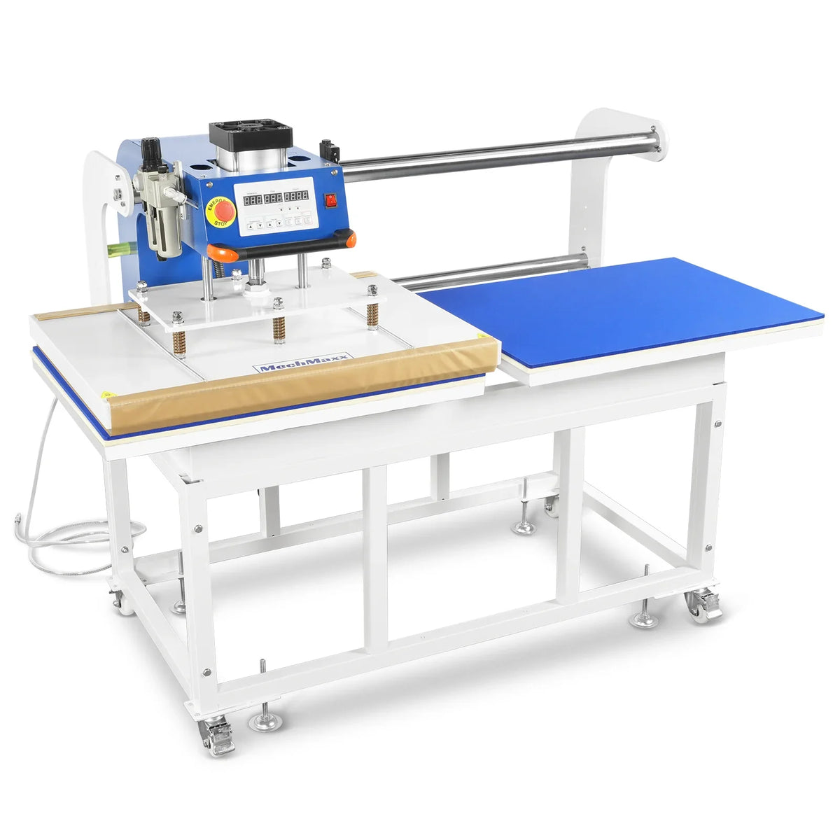 24x32 Inch (60x80cm) Industrial Pneumatic Dual Platen Heat Press - Auto Lift Digital Sublimation Transfer Machine (220V 8HP)