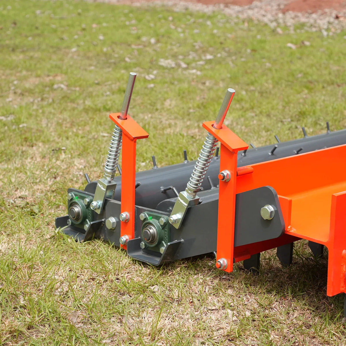 60" Heavy Duty Soil Pulverizer,  Double Spiked Roller,  21 Shanks,  Category 1 and 2,  3 Point Hitch Tractor Attachment,  TSP60D