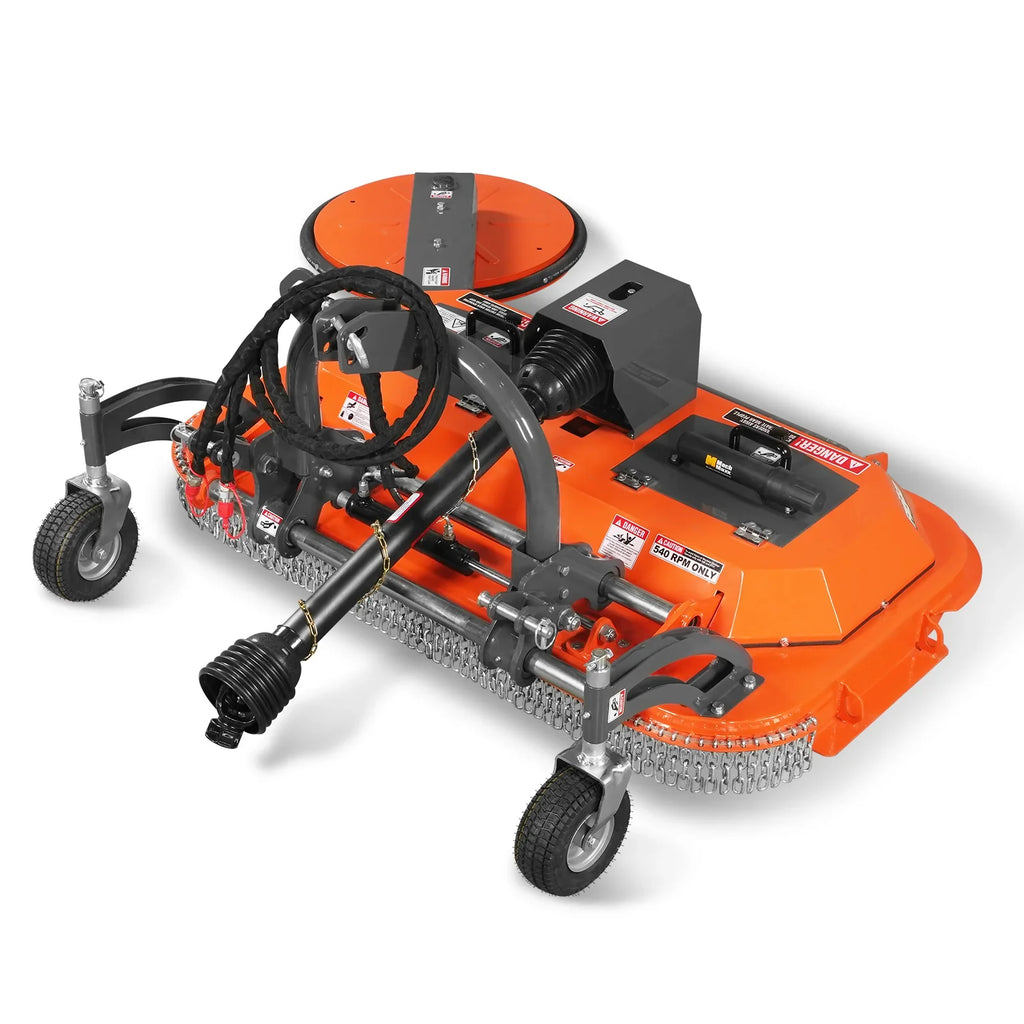 60 in Orchard Finish Mower,  3 Point Hitch Cat.1,  Hydraulic Offset,  PTO Shaft Included with Shear Bolt,  20-45 HP,  FMS60