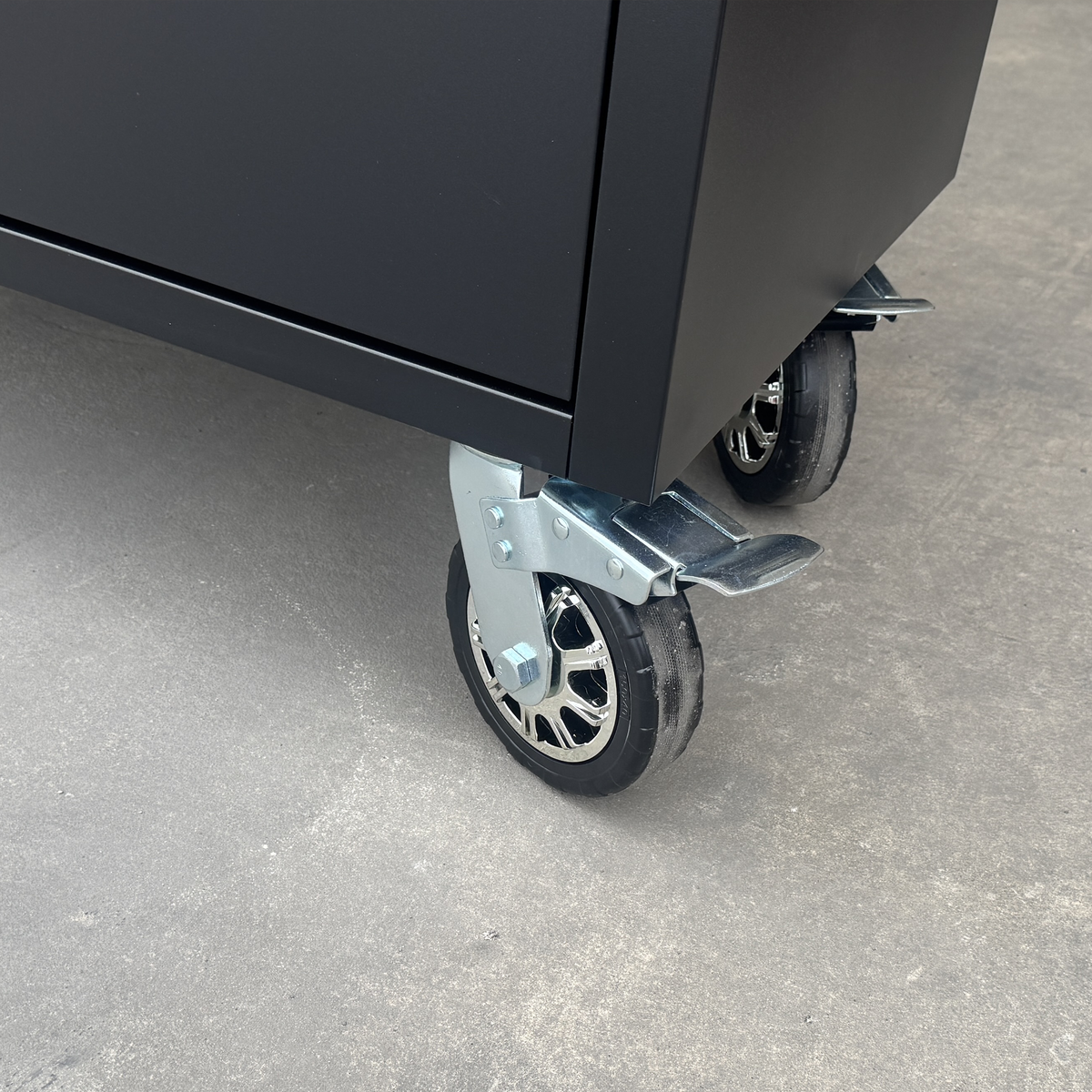 *COLLECTION ONLY* 72" Tool Cabinet | Wooden Top | Black | Stainless Steel | 15 Drawers |