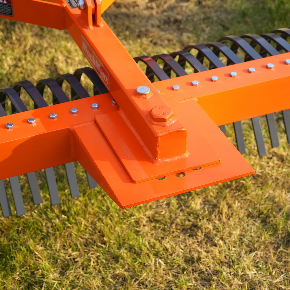 72" Landscape Rake with 36 Tines 3 Point Hitch Tractor Attachment,  LR72