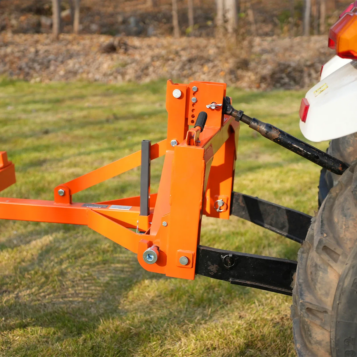 72" Landscape Rake with Bolt-On Wheels & 36 Tines 3 Point Hitch Tractor Attachment, LR72W