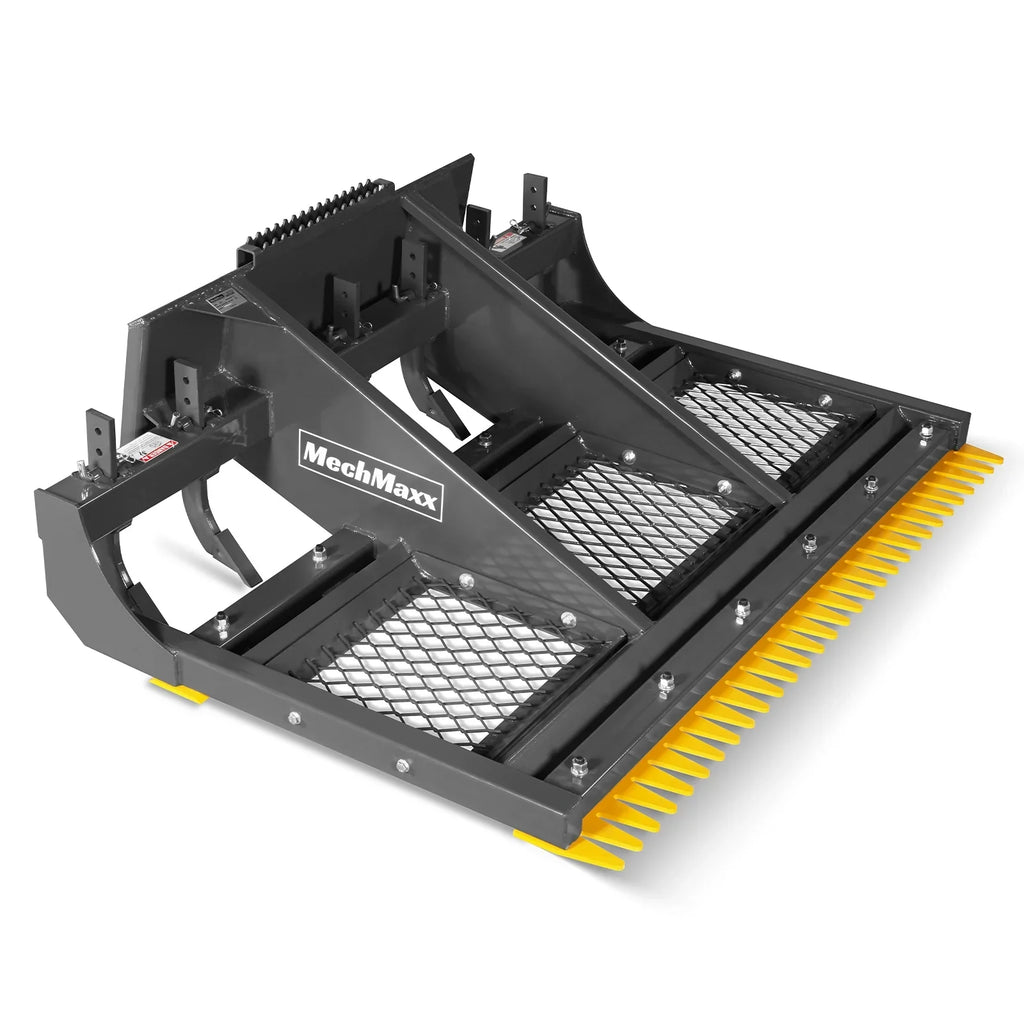 72" Skid Steer Land Plane with 7 Adjustable Scarifier Shanks, Removable Sift Screen and Bolt-On Cutting Blades, SSLP72