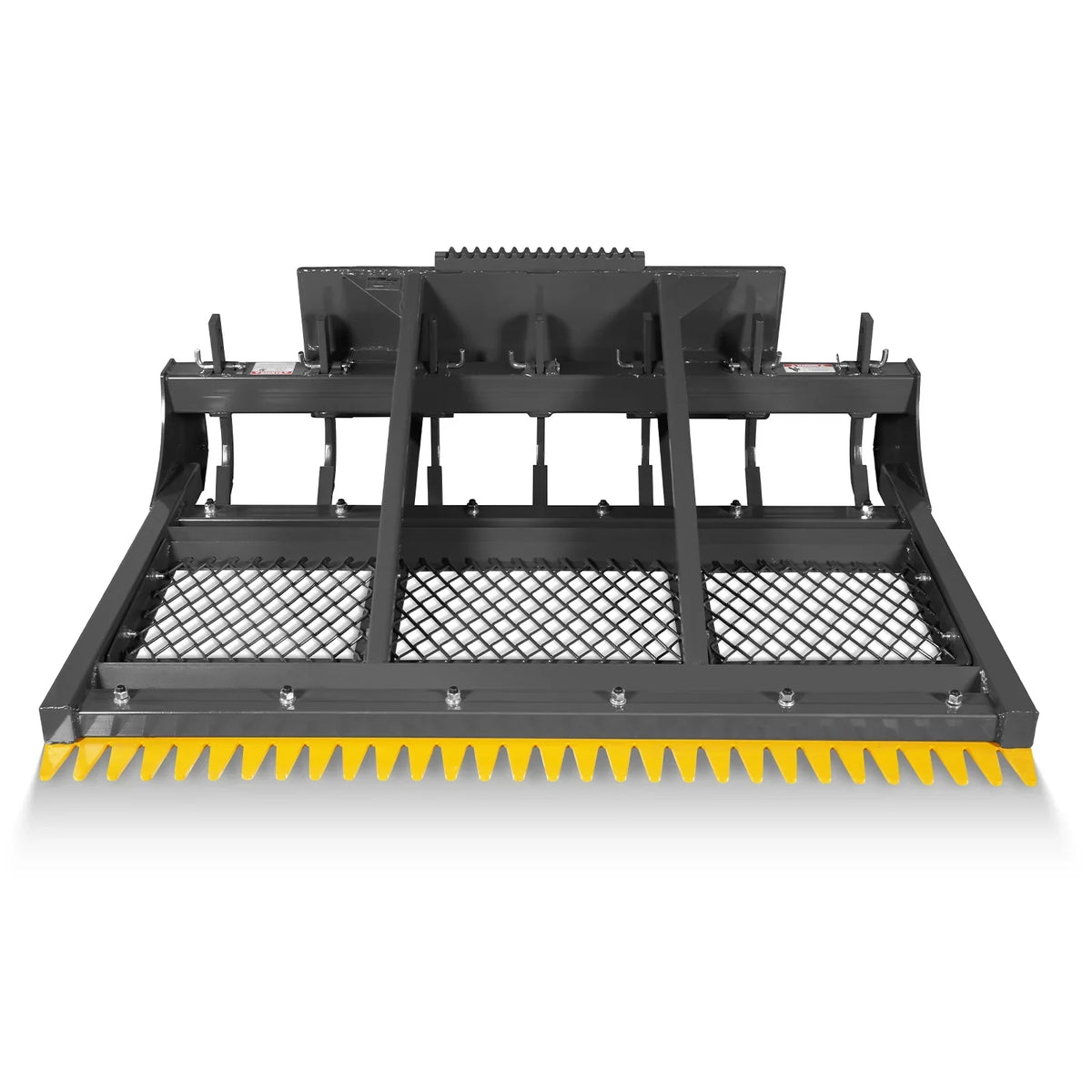 72" Skid Steer Land Plane with 7 Adjustable Scarifier Shanks, Removable Sift Screen and Bolt-On Cutting Blades, SSLP72