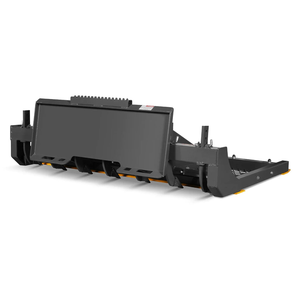 72" Skid Steer Land Plane with 7 Adjustable Scarifier Shanks, Removable Sift Screen and Bolt-On Cutting Blades, SSLP72