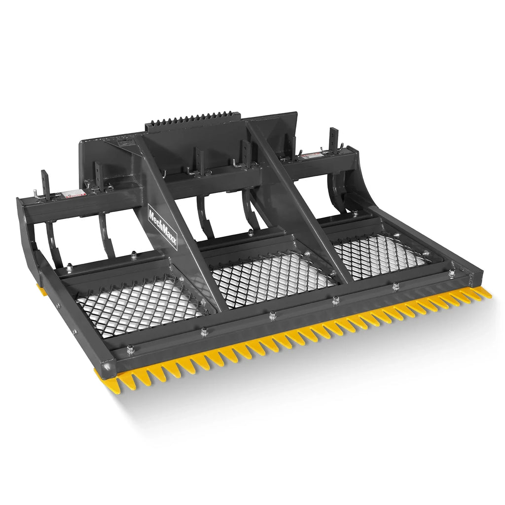 72" Skid Steer Land Plane with 7 Adjustable Scarifier Shanks, Removable Sift Screen and Bolt-On Cutting Blades, SSLP72