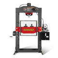 75 Ton H-Frame Electric Hydraulic Shop Press with Hand Winch, 110V Motor, Fully Welded Steel Frame, Safety Guard, HSP75E