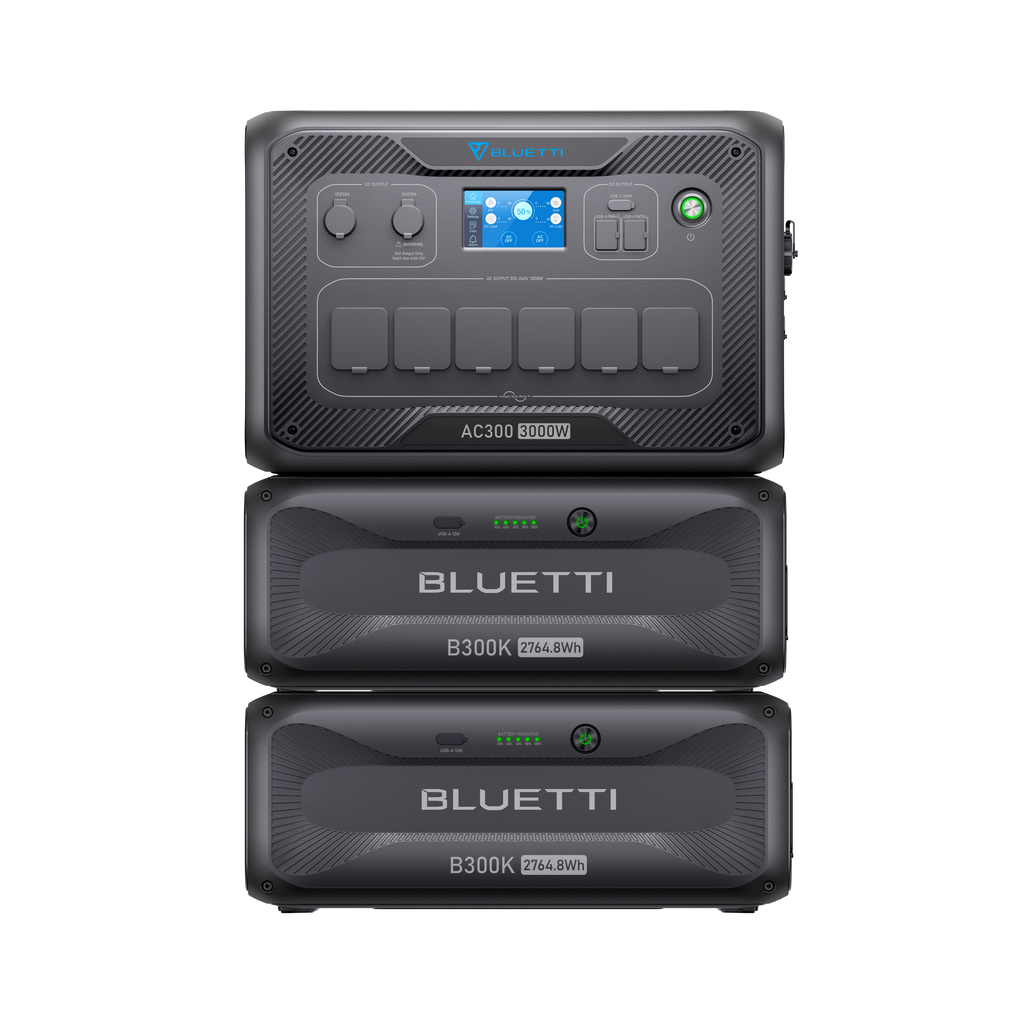 BLUETTI AC300 + B300K Home Battery Backup | 3,000W 2,764.8Wh