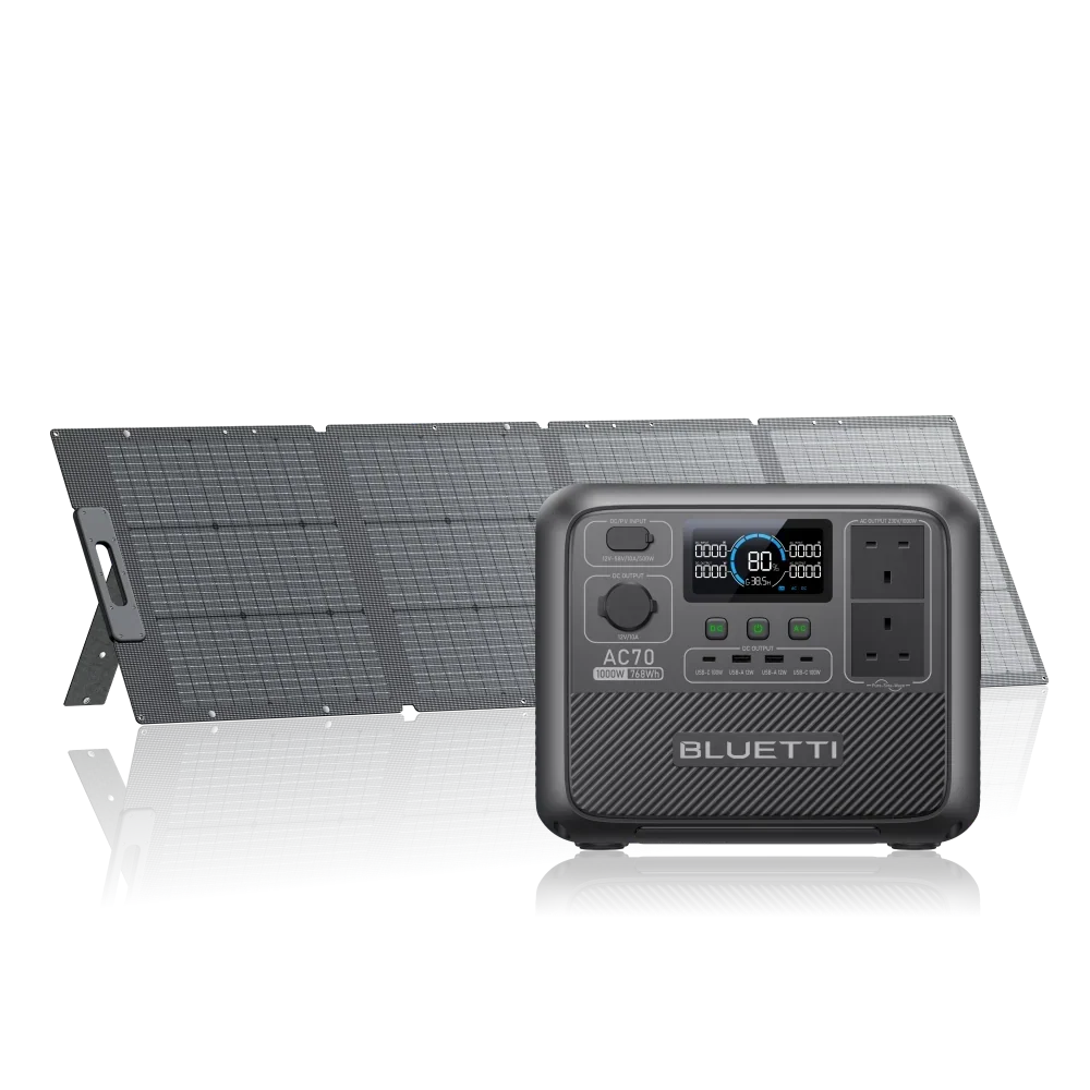 AC70 + 200W | 768 Wh Capacity | 200 W Solar Panel