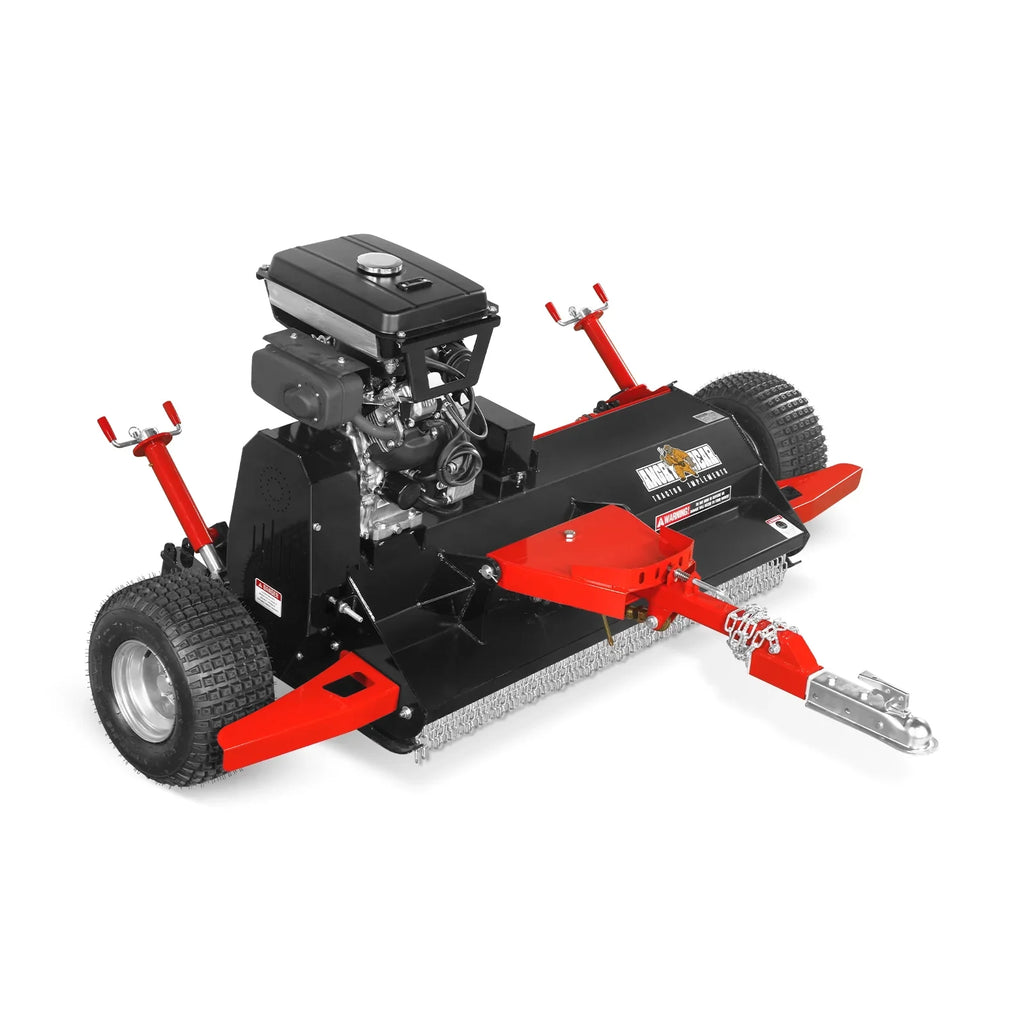 MechMaxx 55" Tow-Behind ATV Offset Flail Mower, 23HP 679cc E-start Gas Engine Powered; Adjustable Mowing Height, ATV140