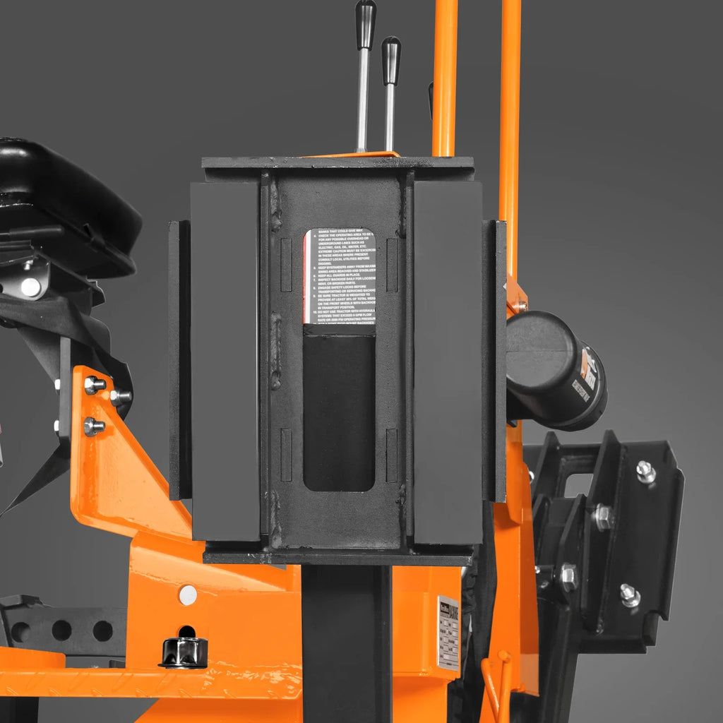 7' Tractor Backhoe Attachment with Mechanical Thumb,  12" Bucket,  ISO/SAE Switchable Controls,  Self-Contained Hydraulic System,  3 Point Hitch Cat.1,  15-50 HP,  BH660M