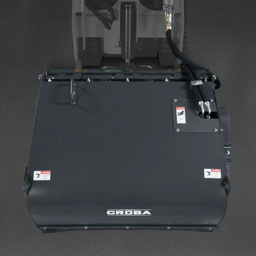 40'' Working Width Mini Skid Steer Box Broom Sweeper