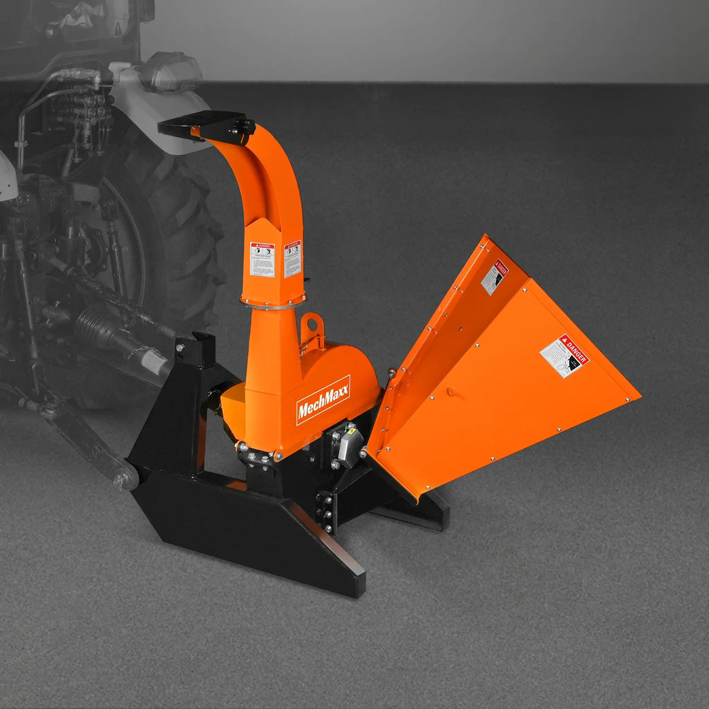 3 Point PTO Wood Chipper Attachment For Tractors Up To 45HP (PTO Shaft Included),  BX42S
