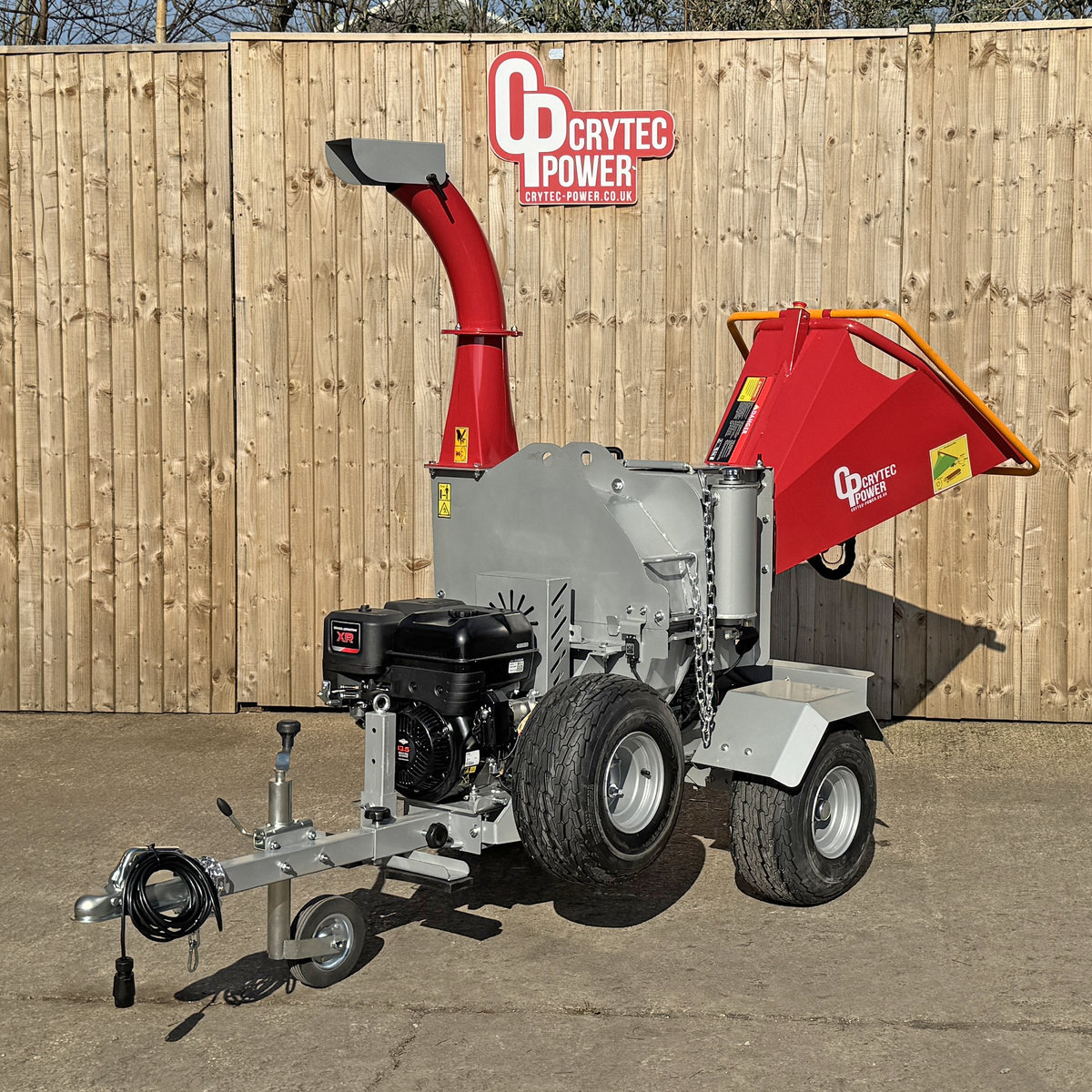 Crytec | CRC500H-R | Briggs & Stratton Engine | Hydraulic Feed Wood Chipper | 5 inch/127mm | Petrol Key Start | 13.5hp 420cc