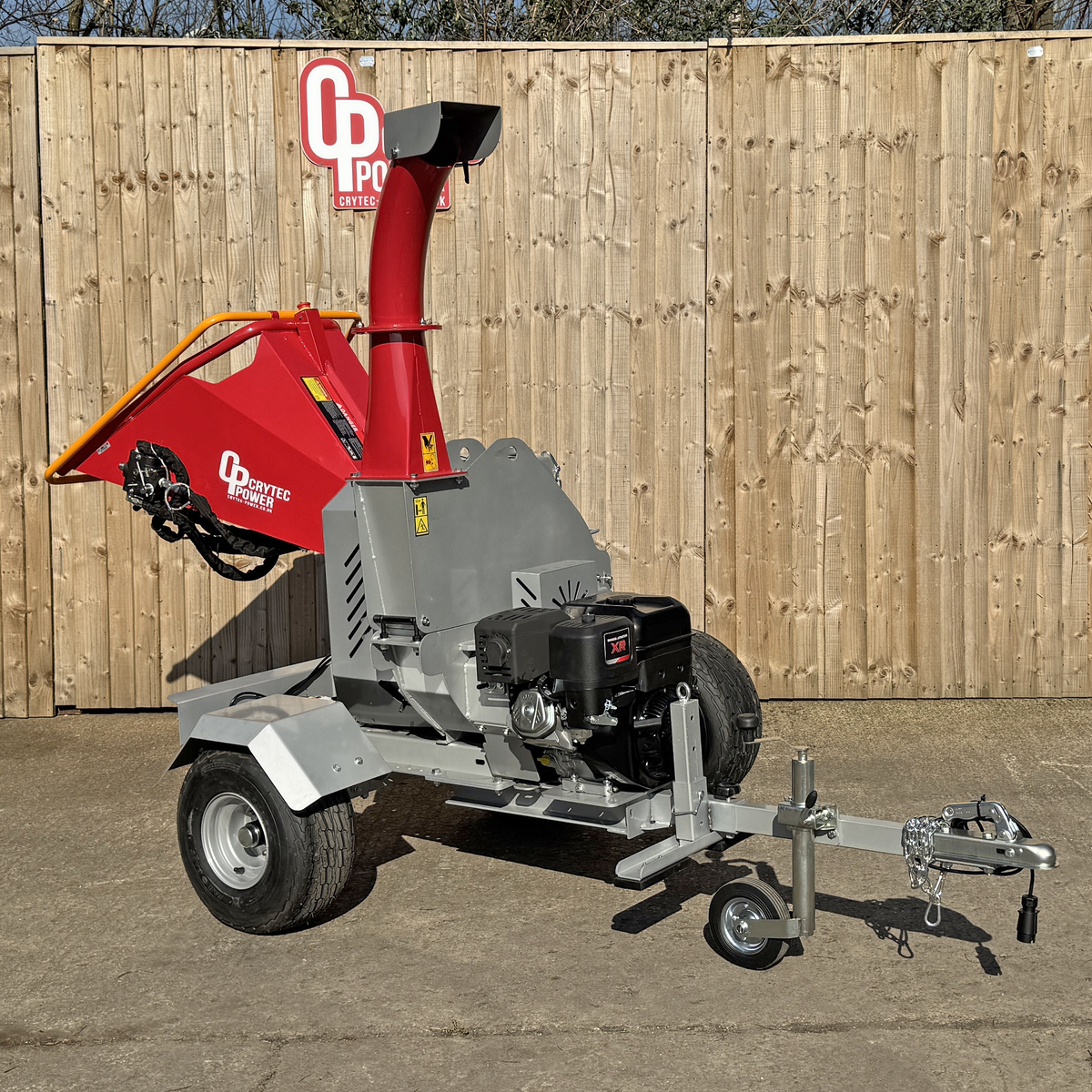 Crytec | CRC500H-R | Briggs & Stratton Engine | Hydraulic Feed Wood Chipper | 5 inch/127mm | Petrol Key Start | 13.5hp 420cc