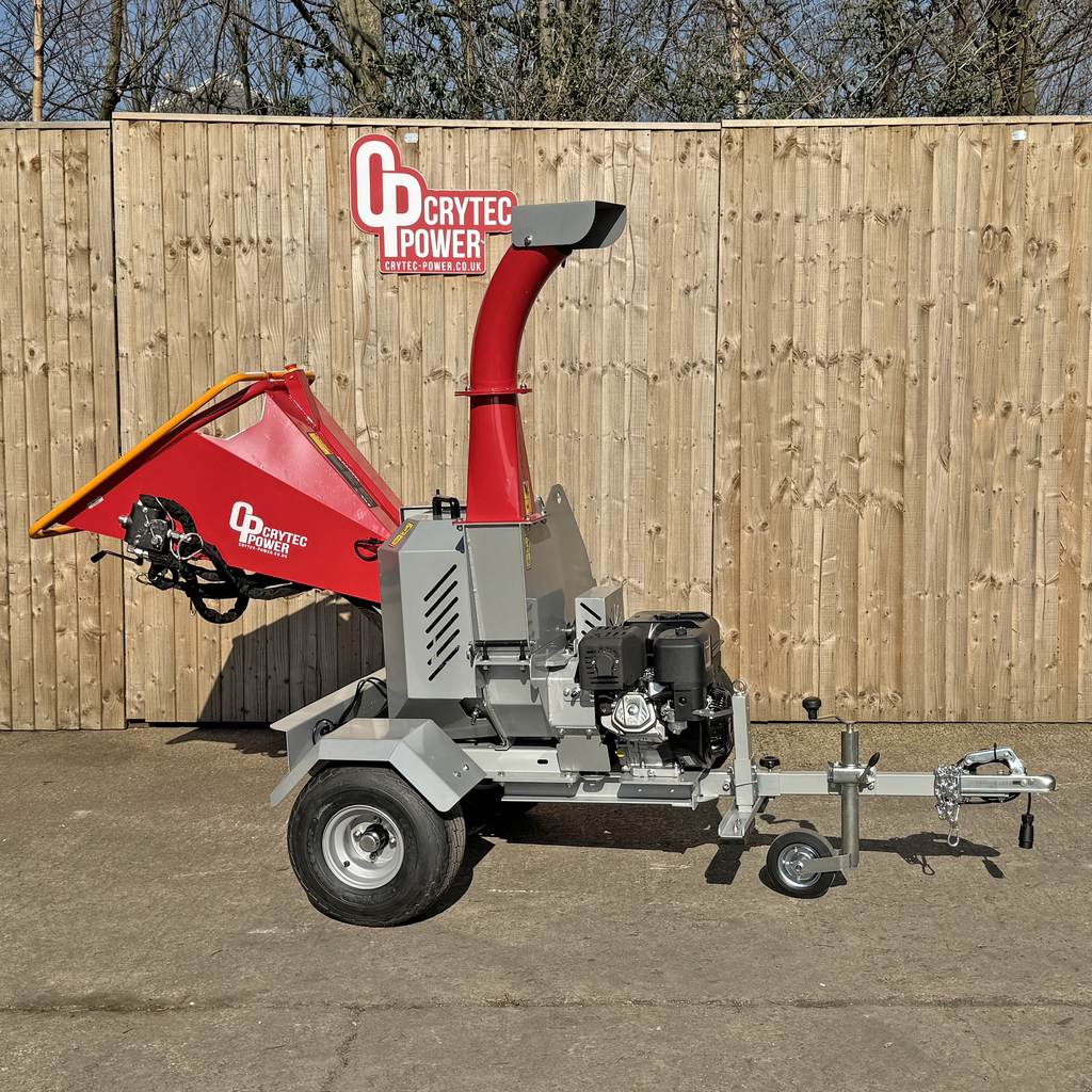 Crytec | CRC500H-R | Briggs & Stratton Engine | Hydraulic Feed Wood Chipper | 5 inch/127mm | Petrol Key Start | 13.5hp 420cc