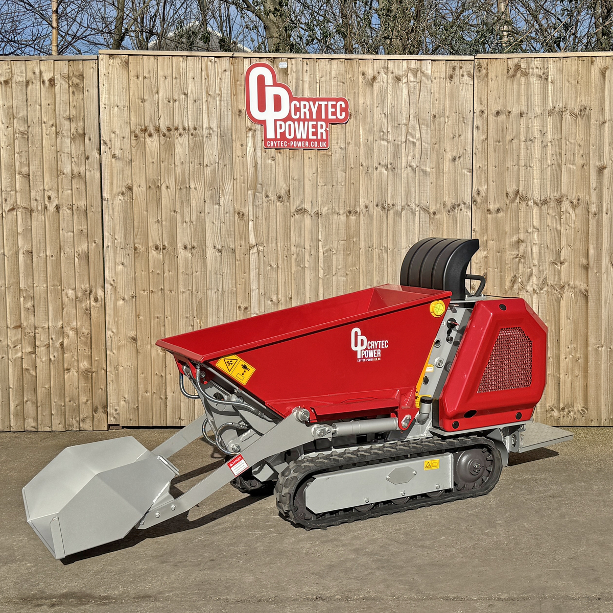 Crytec | 800KG | High Tip Tracked Dumper | 15hp | Kubota Engine | CRD80H-K PRO