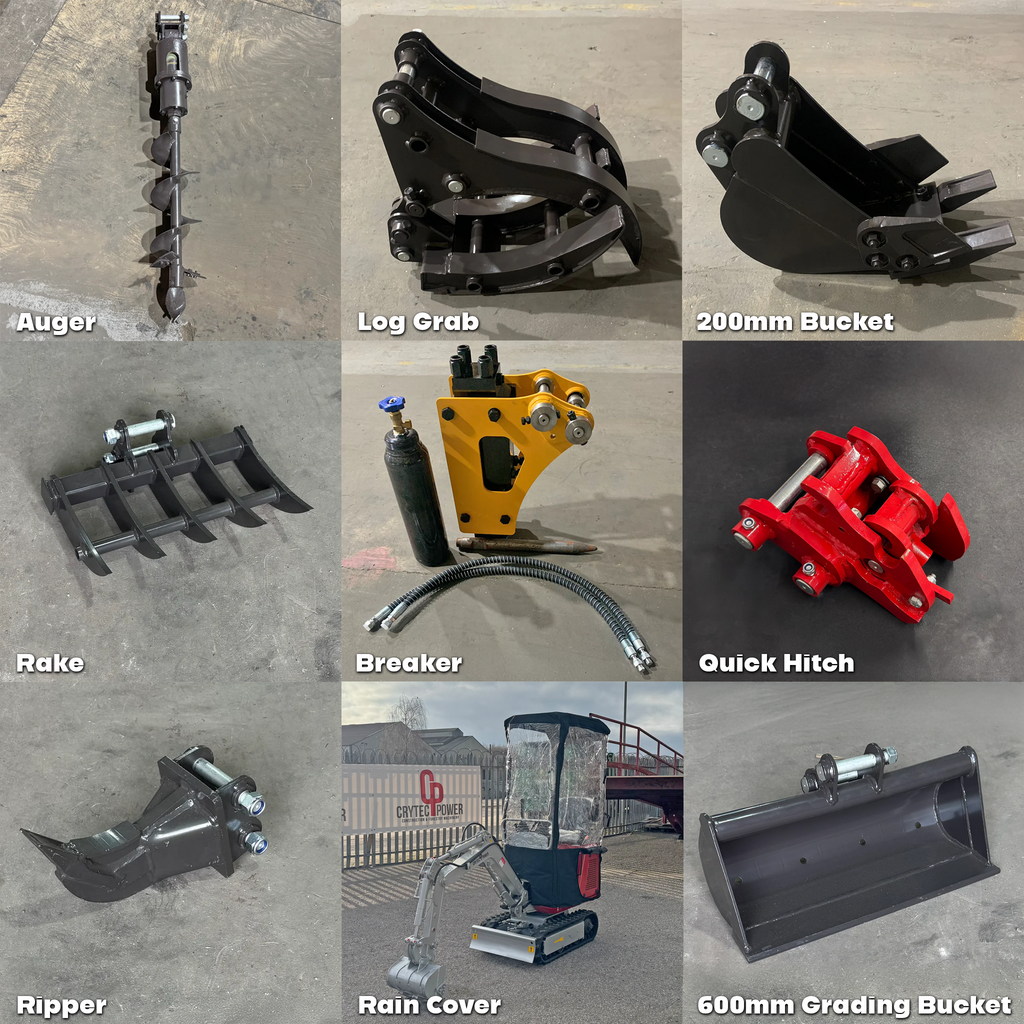 CREX6-M Petrol 600kg Micro / Mini Excavator Digger Loncin Engine