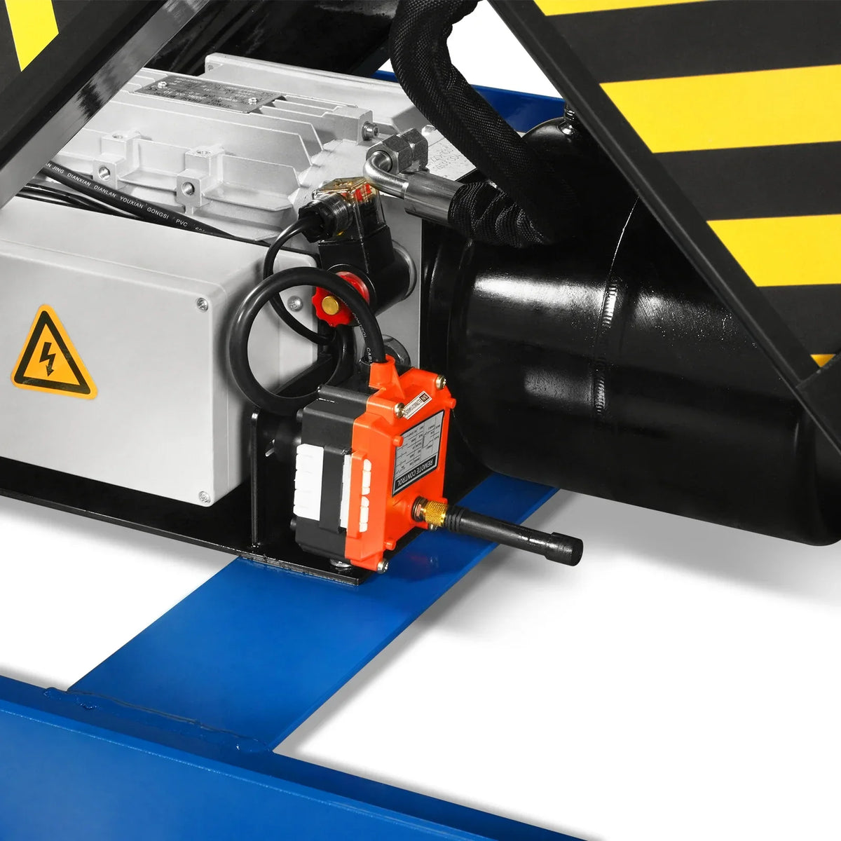 Wireless Remote Control Double Scissor Electric Hydraulic Lift Table, 2200lb Capacity, 51.2" x 32.3" Platform, 70" Lift Height, ELTD22